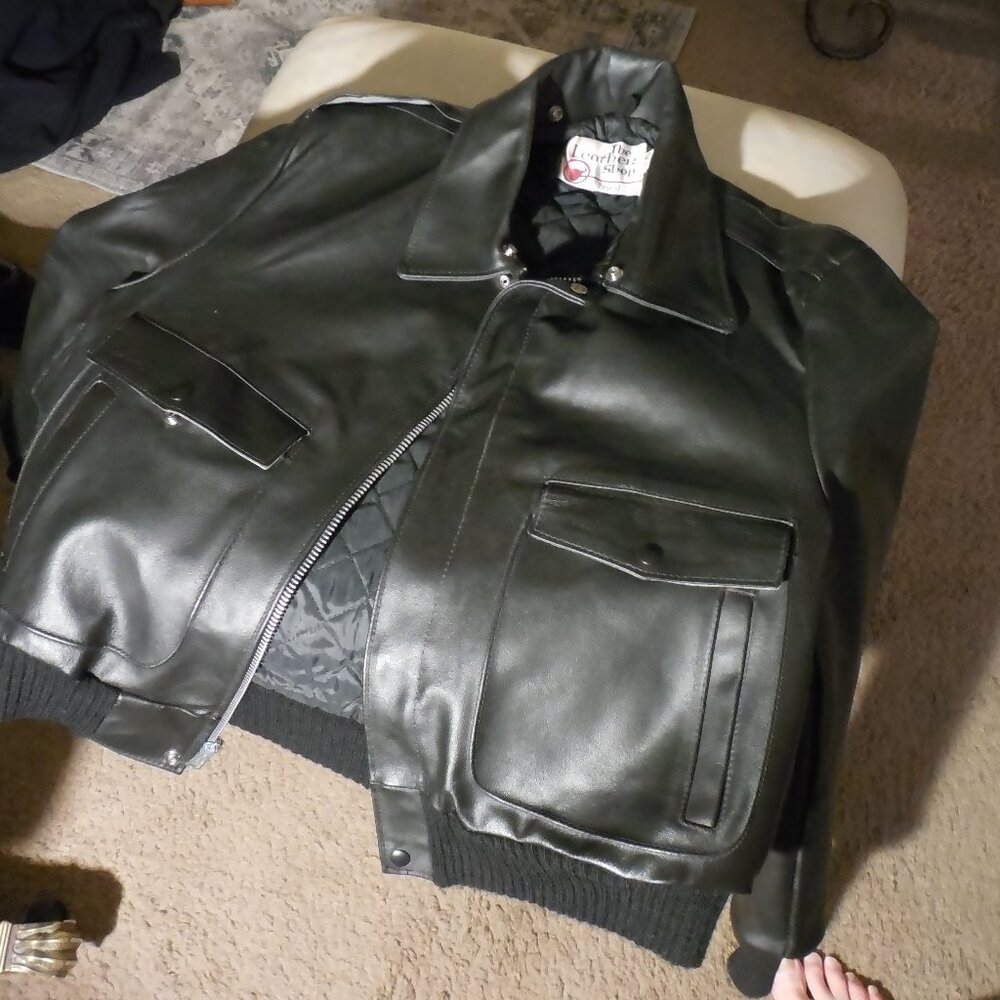 Sears leather shop jacket